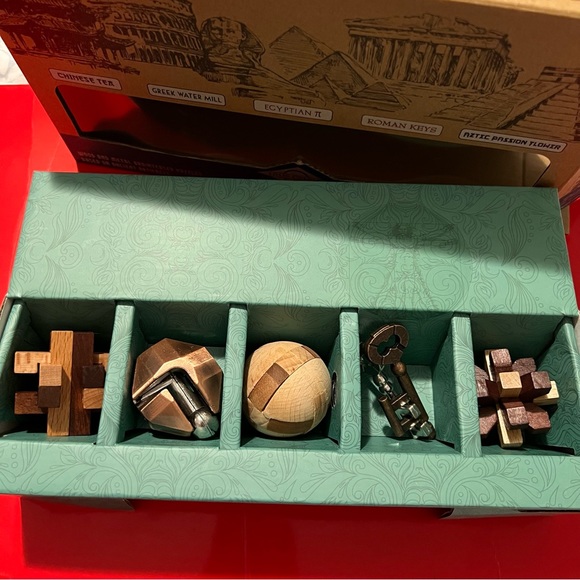 True Genius Brainteaser wood and Metal Puzzles - Picture 3 of 16